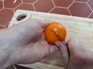 éplucher les tomates 4