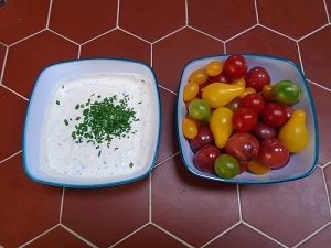 tomates apéro et sauce