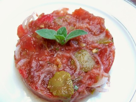 tartare de tomate Noire de crimée