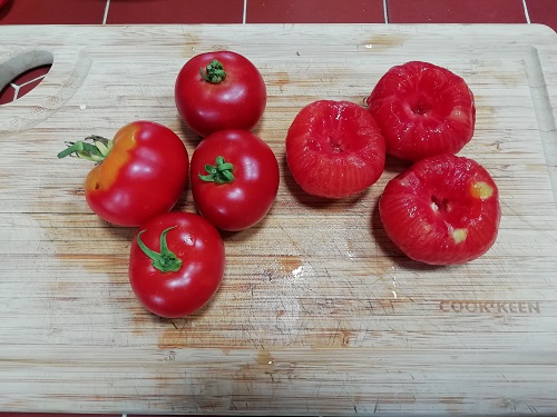 tomate pelée pour gazpacho